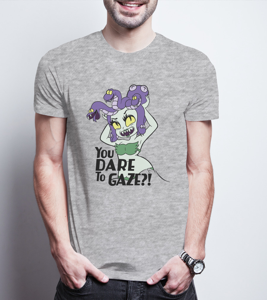 Cuphead Cala Maria Medusa You Dare To Gaze T-Shirt