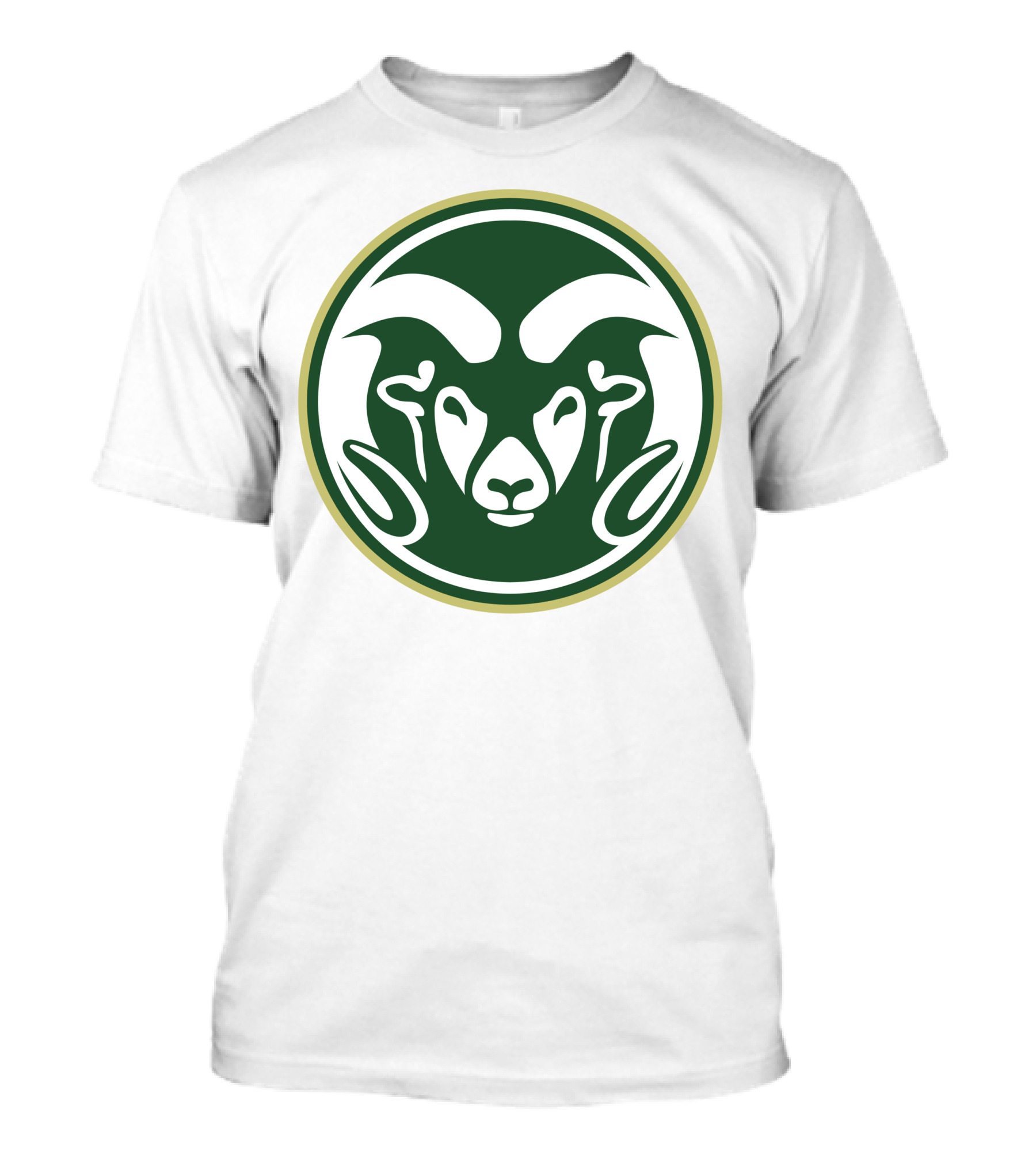 Colorado State Rams Logo Green Circle Emblem T-Shirt
