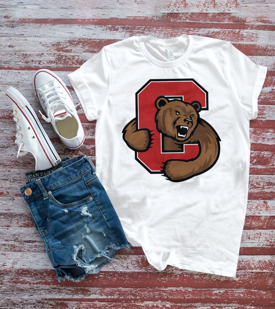 Cornell Big Red Bear Logo C T-Shirt