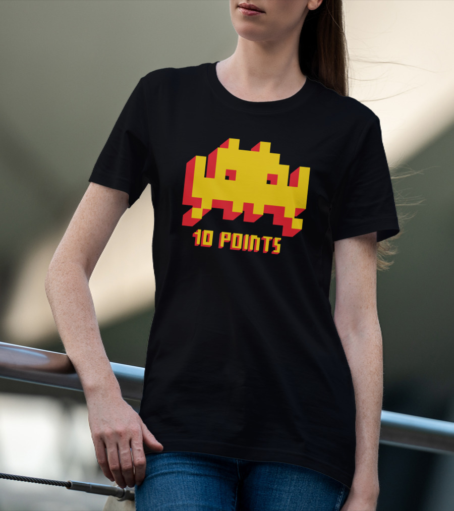 Space Invaders 10 Points Classic Arcade T-Shirt