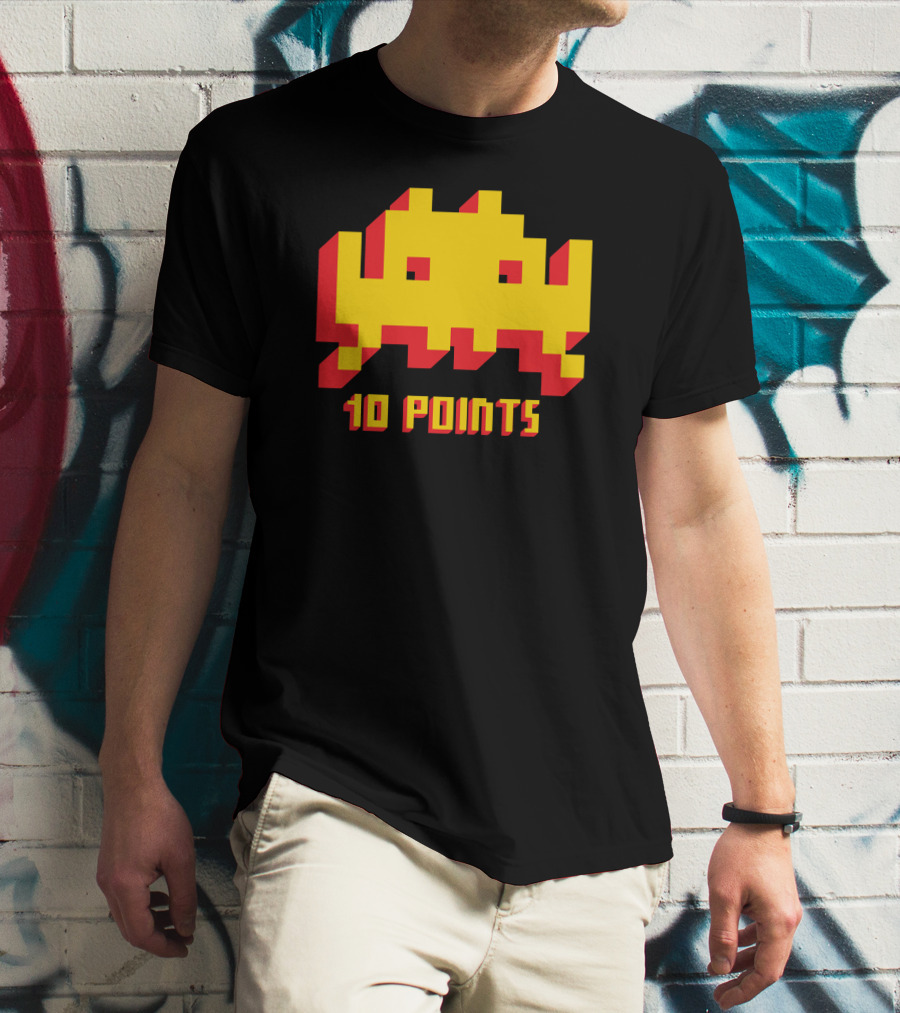 Space Invaders 10 Points Classic Arcade T-Shirt