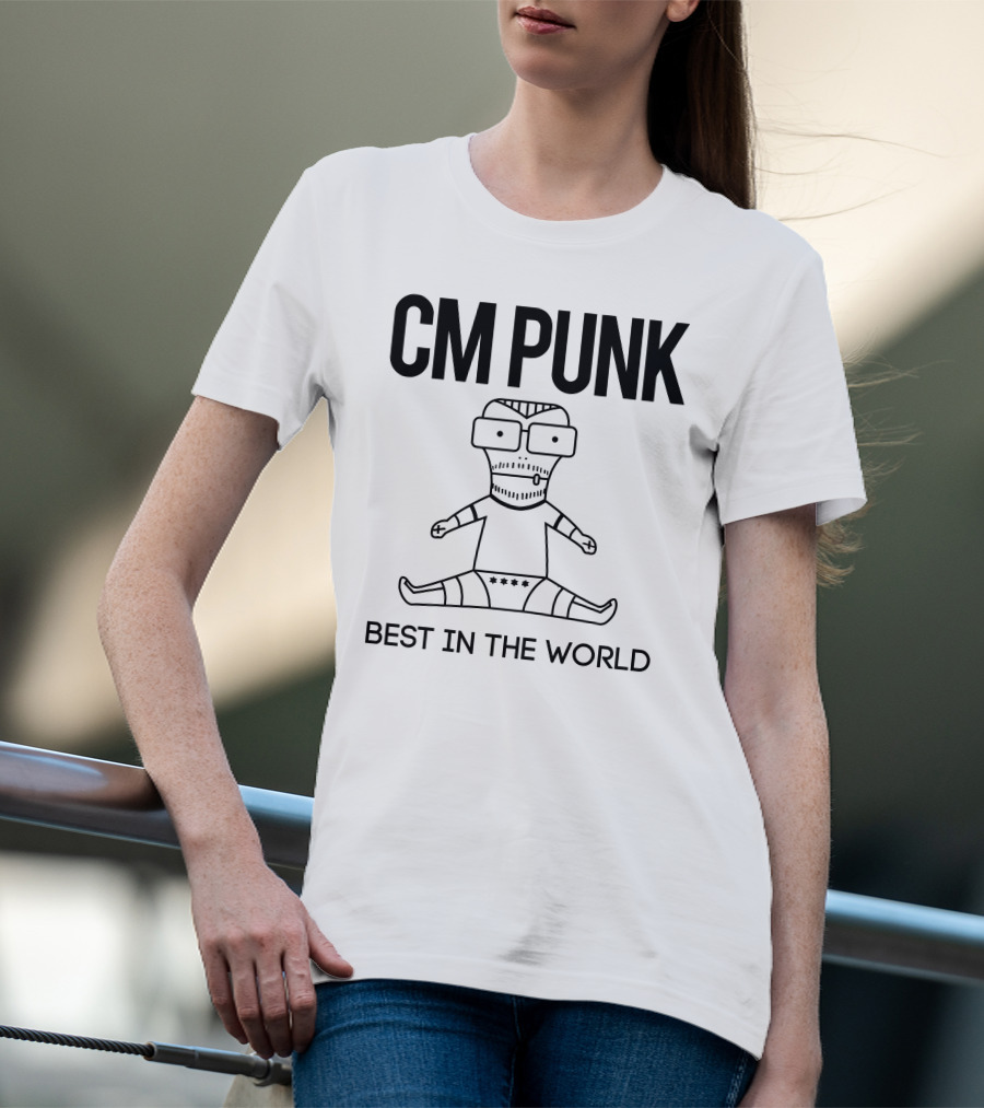 CM Punk Best In The World Little Cartoon Wrestler T-Shirt