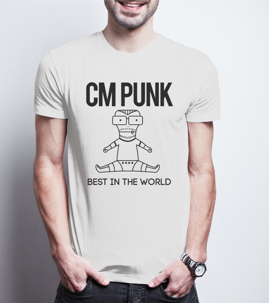CM Punk Best In The World Little Cartoon Wrestler T-Shirt