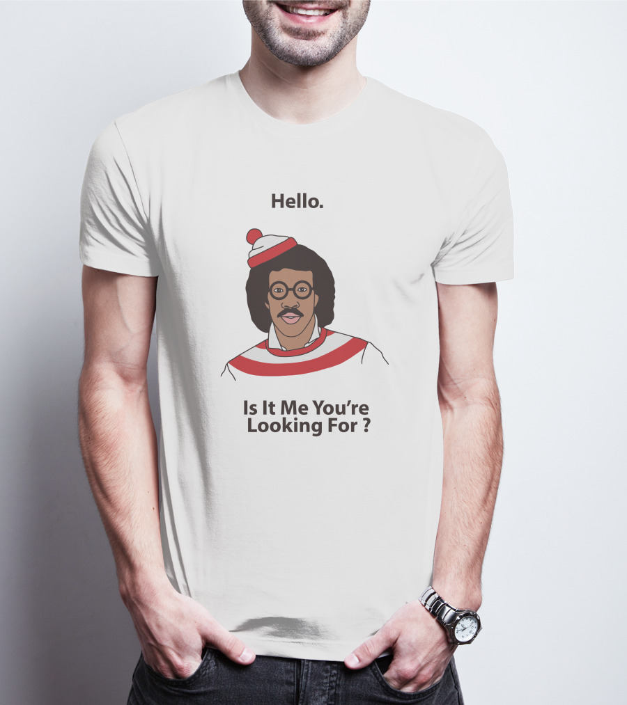 Hello Is It Me You're Looking For Lionel Richie Waldo T-Shirt