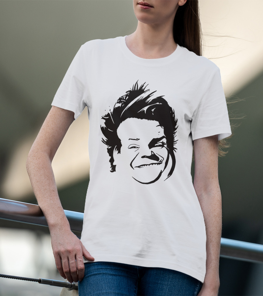 Chris Farley Sketch Face Stencil T-Shirt