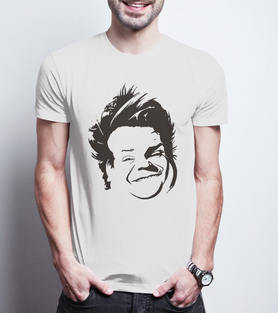 Chris Farley Sketch Face Stencil T-Shirt
