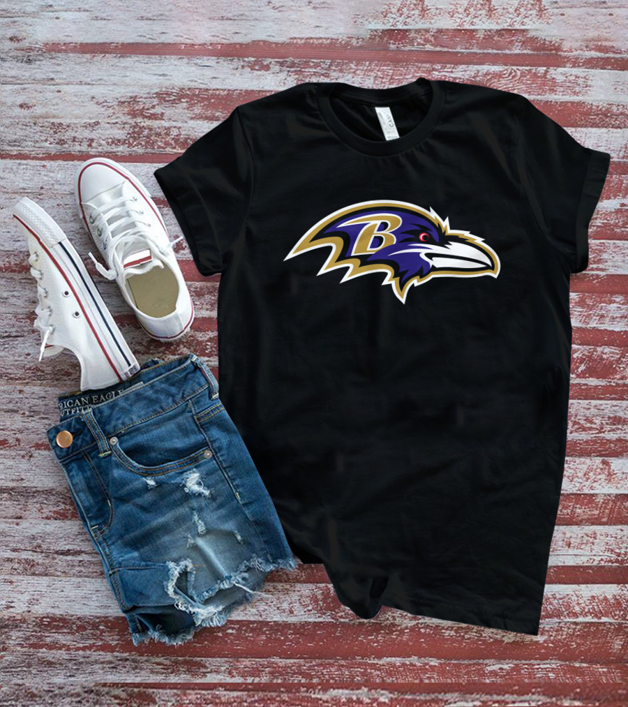 Baltimore Ravens Logo With Stylized B T-Shirt