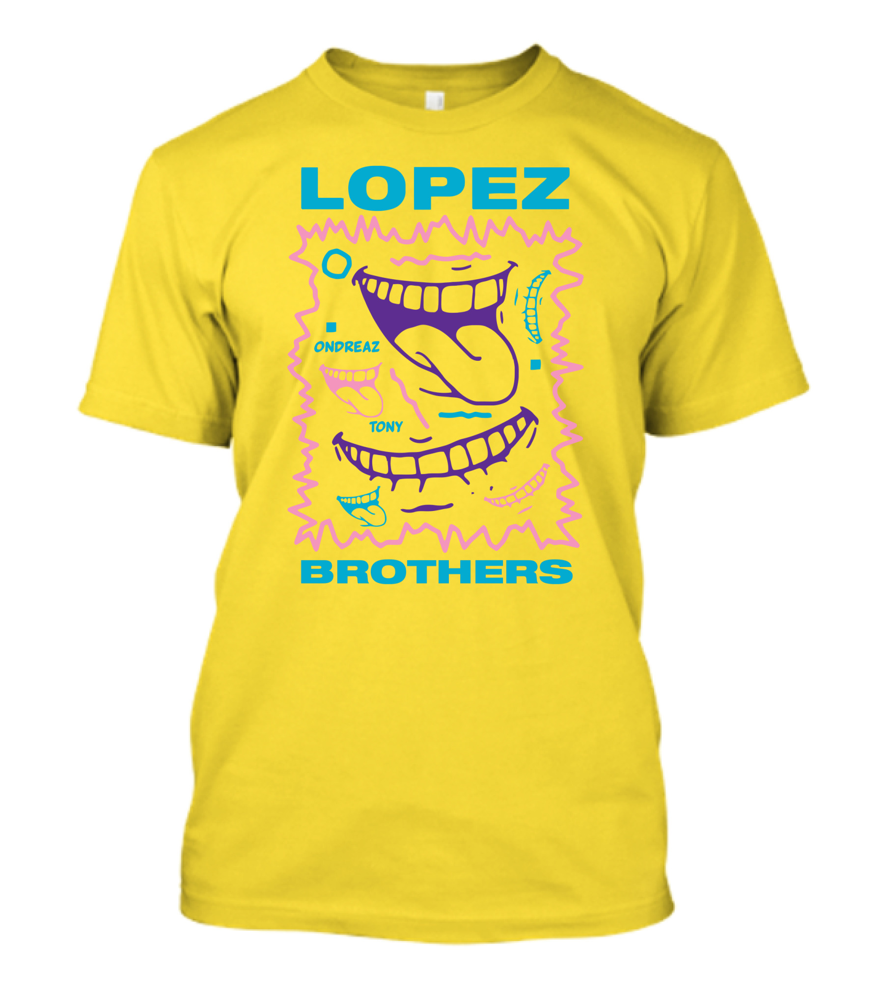 LOPEZ BROTHERS ONDREAZ TONY VIBRANT MOUTH T-Shirt