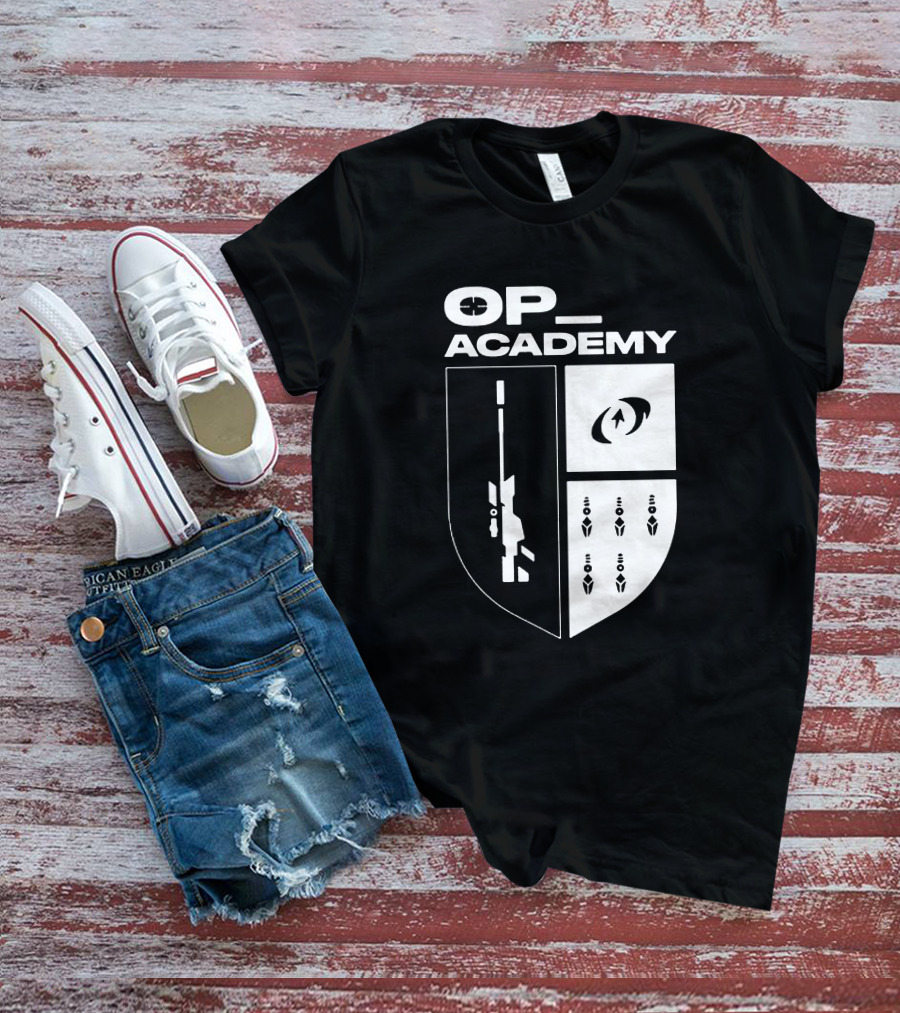 Cdnthe3rd Merch Op Academy Sniper Shield Tactical Icons T-Shirt