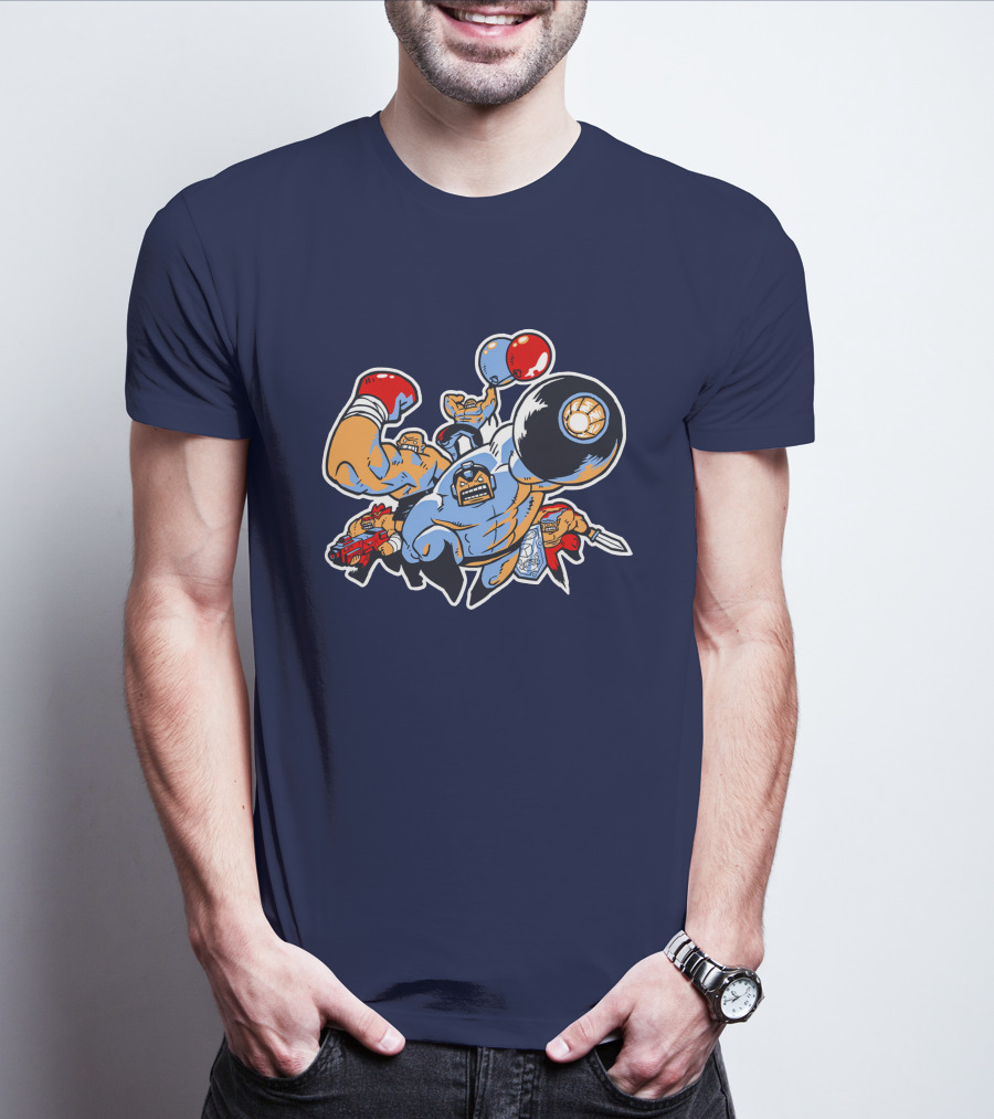 Abobo's Big Adventure Retro Pixel Brawler Compilation T-Shirt