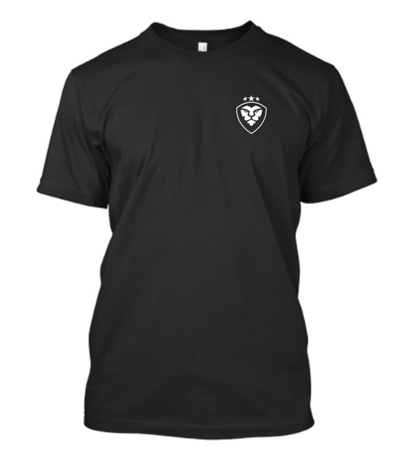 Couragejd Merch Courageous Lion Shield Star Emblem T-Shirt