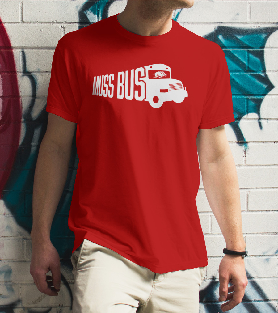 Muss Bus Eric Musselman Arkansas Razorbacks T-Shirt