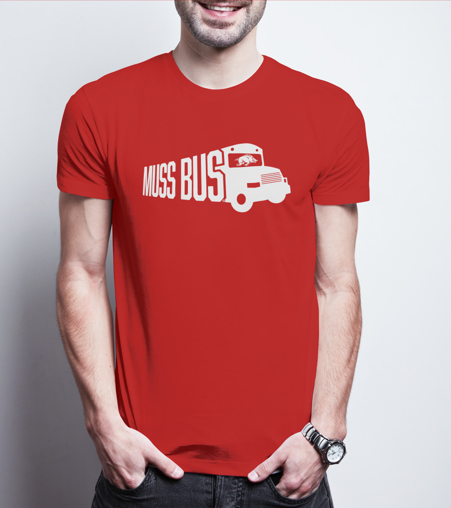 Muss Bus Eric Musselman Arkansas Razorbacks T-Shirt