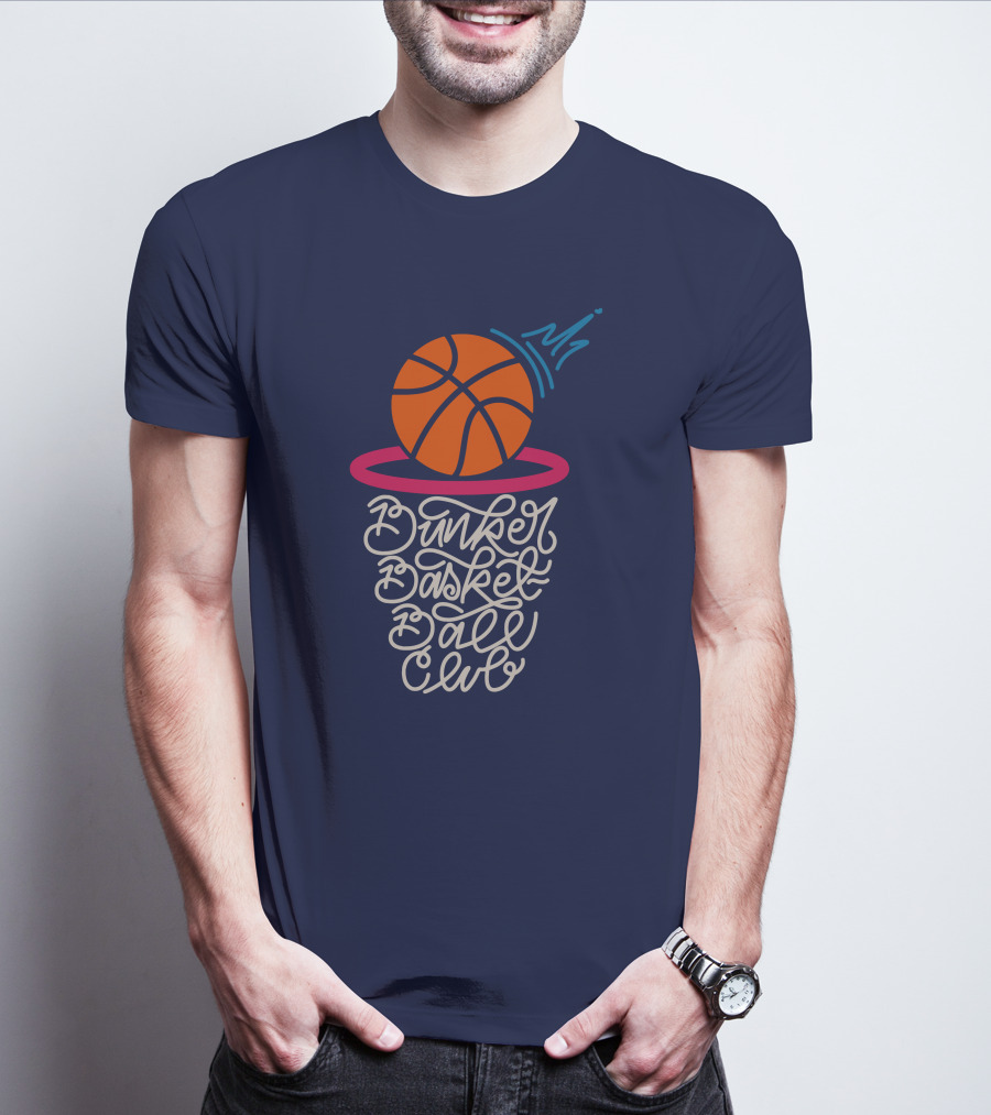 Bunker Branding Basketball Club Ball Net Script T-Shirt