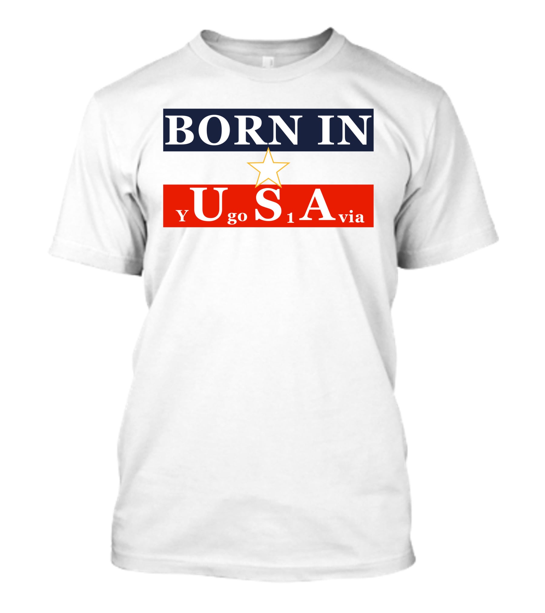 Born In USA Y Go 1 Via Neighbours Wifi T-Shirt