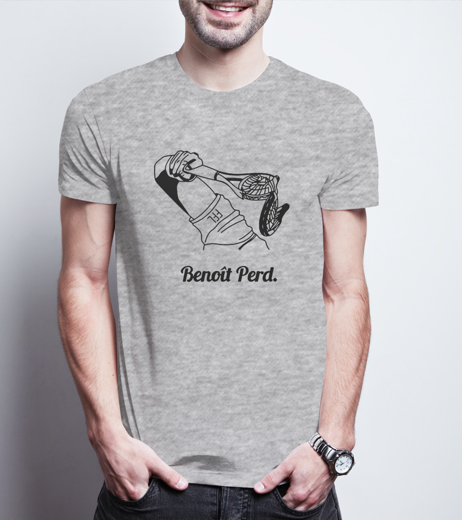 Benoît Perd Ffl Lose Merchandise Tennis Racket Image T-Shirt