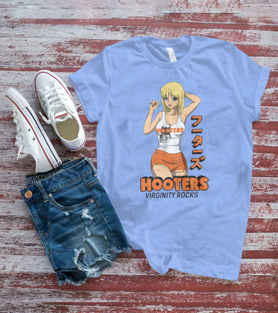 Hooters Anime Girl Virginity Rocks Danny Duncan T-Shirt