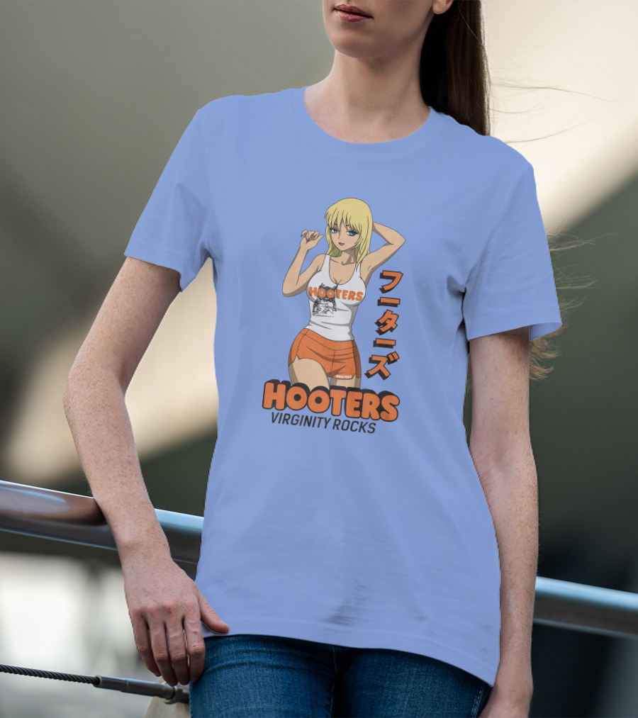 Hooters Anime Girl Virginity Rocks Danny Duncan T-Shirt