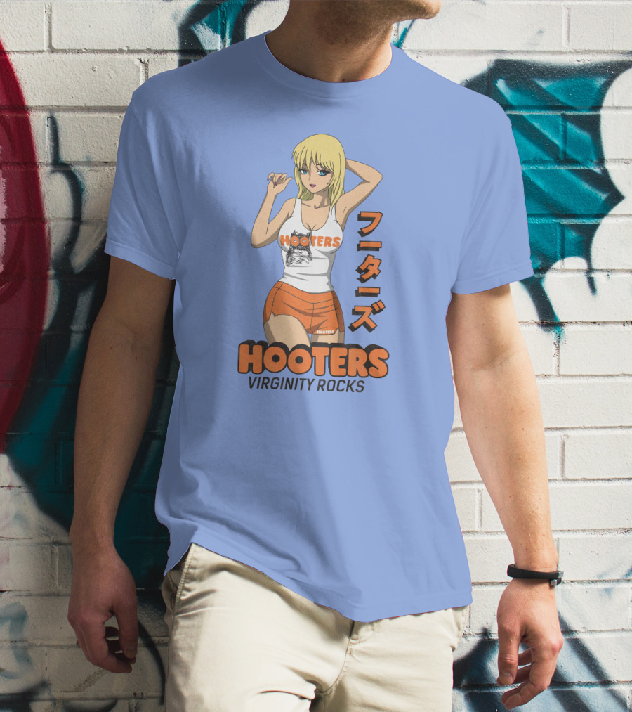 Hooters Anime Girl Virginity Rocks Danny Duncan T-Shirt