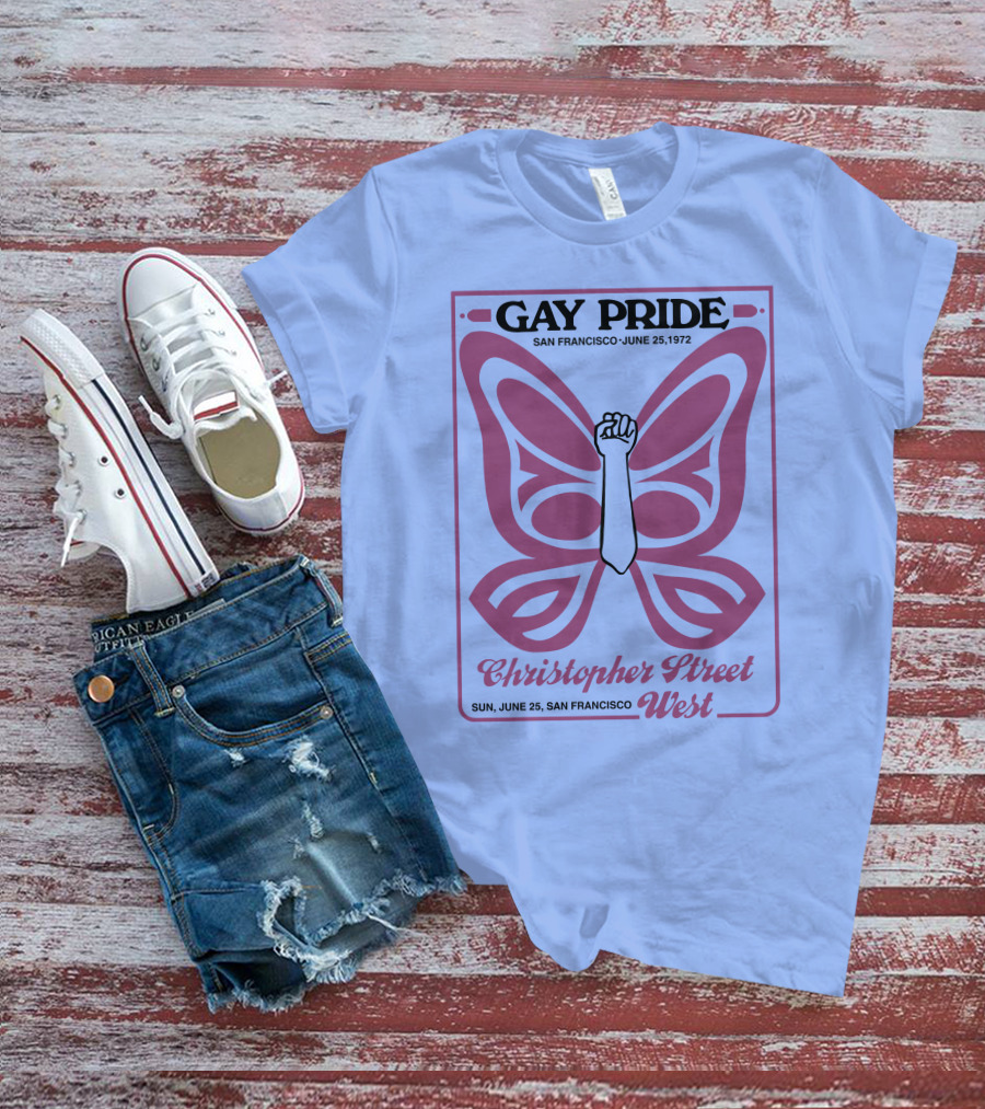 Gay Pride San Francisco June 25 1972 Christopher Street West T-Shirt