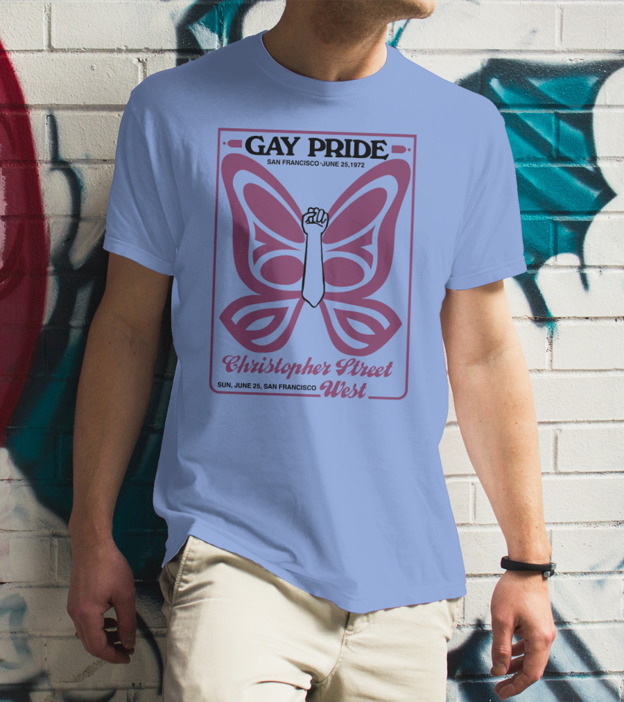 Gay Pride San Francisco June 25 1972 Christopher Street West T-Shirt