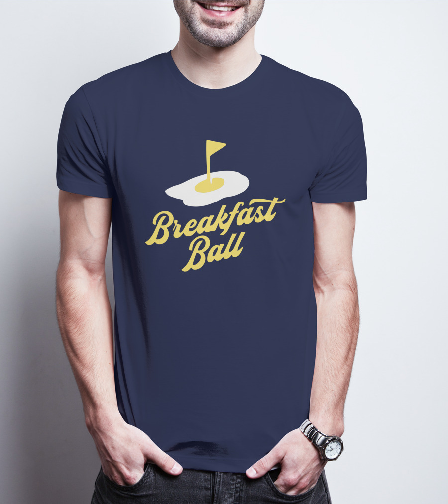 You Betcha Breakfast Ball Egg Golf Flag Crewneck T-Shirt