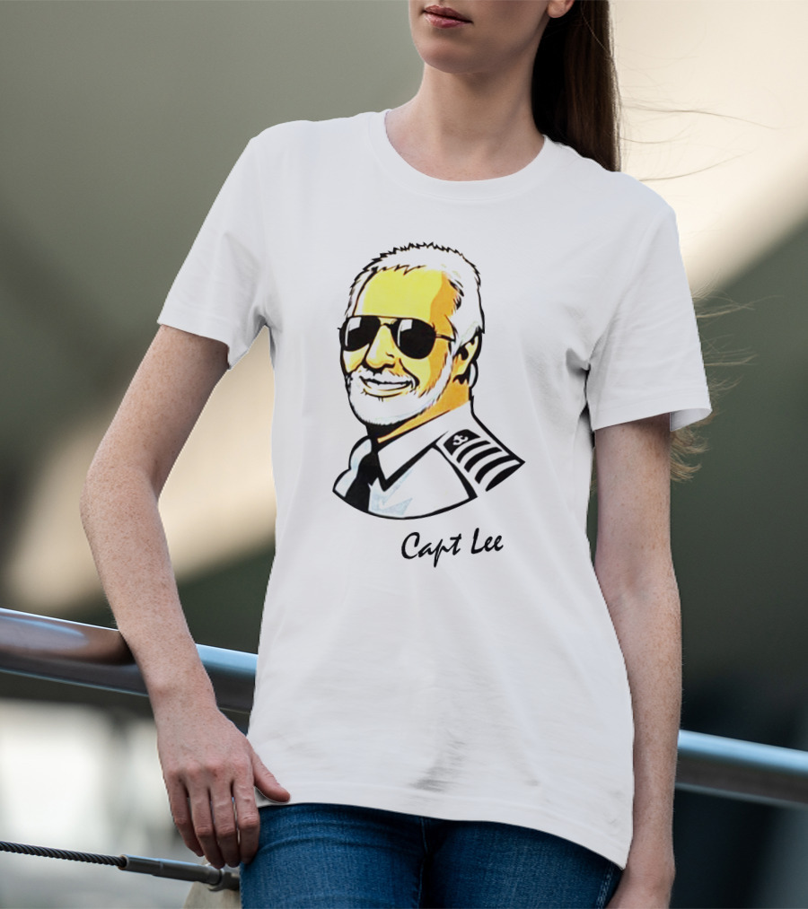 Capt Lee Sunglasses Captain Uniform T-Shirt