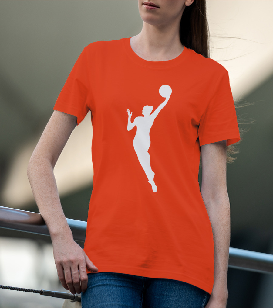 WNBA Jump Shot Icon On T-Shirt