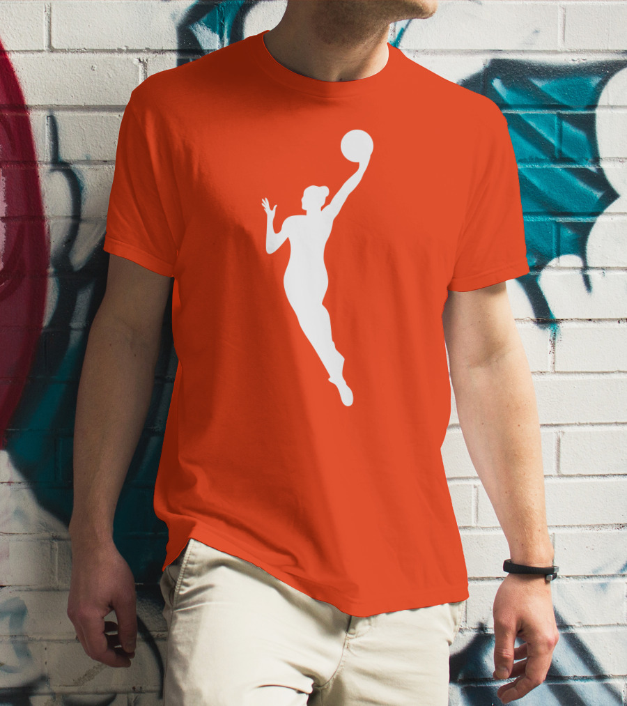 WNBA Jump Shot Icon On T-Shirt