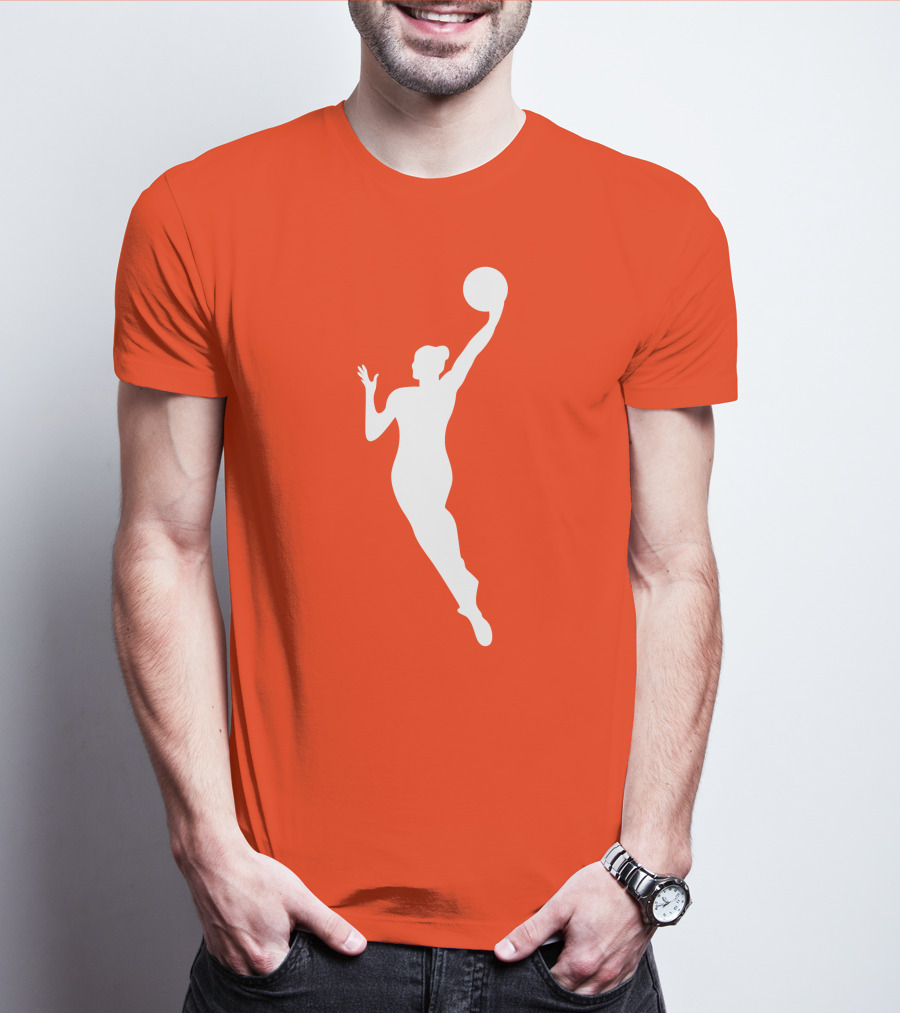 WNBA Jump Shot Icon On T-Shirt