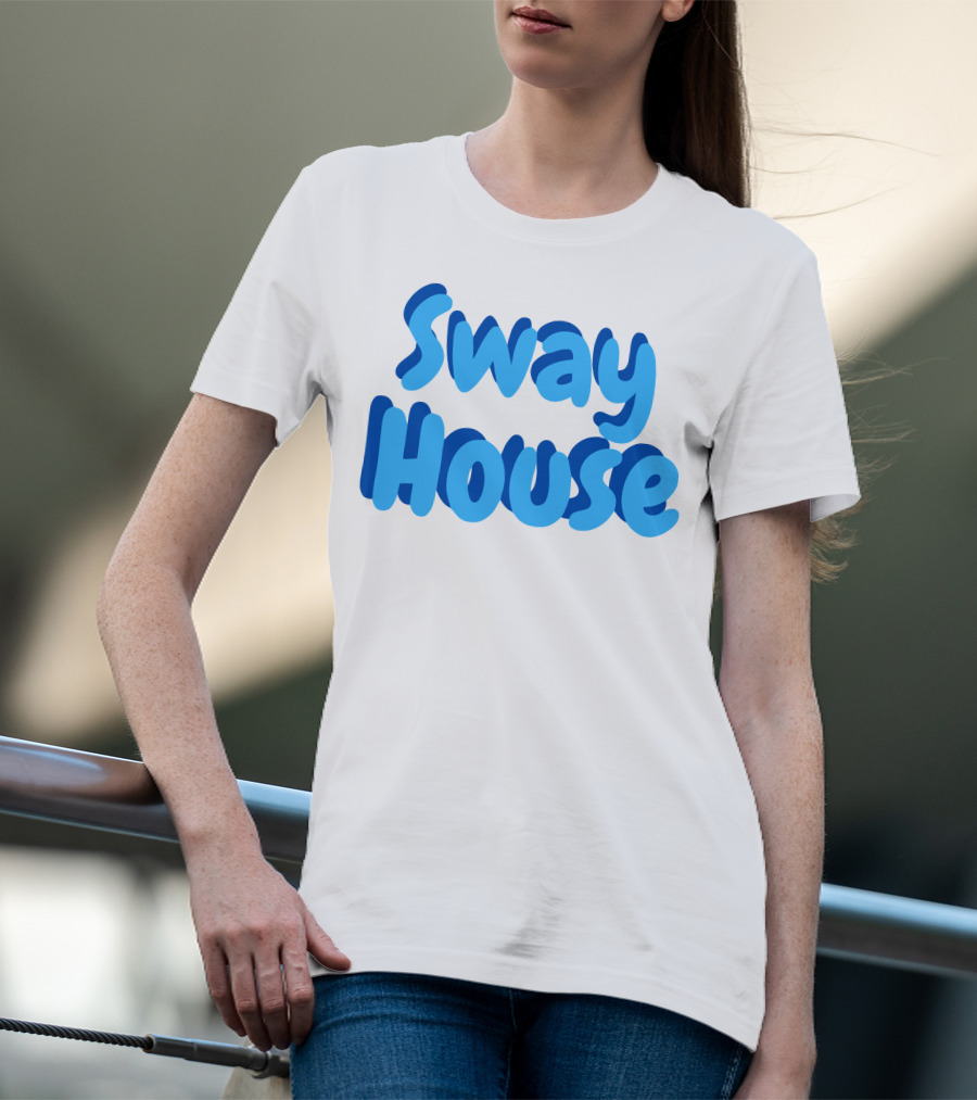 Sway House Bold Blue Text Merchandise T-Shirt