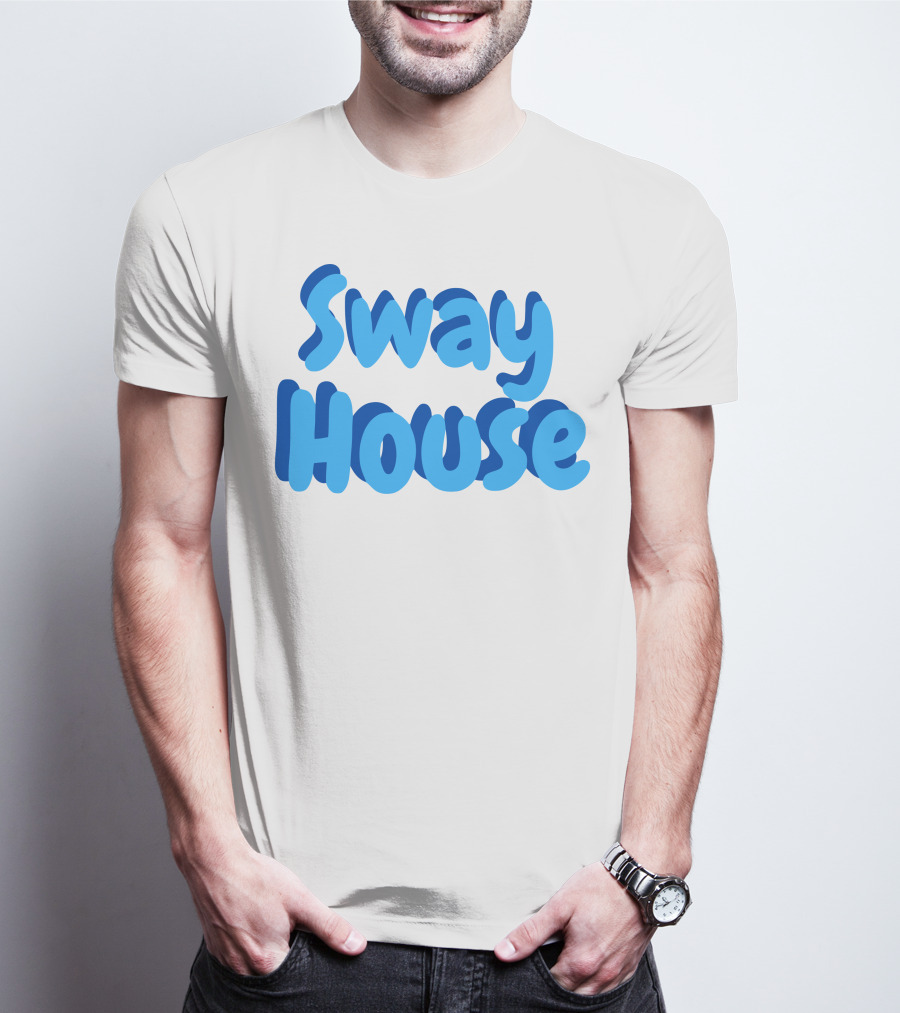Sway House Bold Blue Text Merchandise T-Shirt