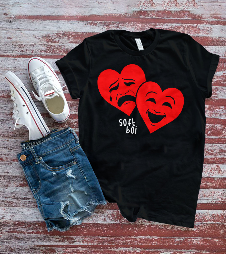 Soft Boi CrankGameplays Merch Heart Faces T-Shirt