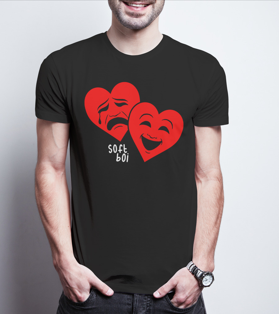 Soft Boi CrankGameplays Merch Heart Faces T-Shirt