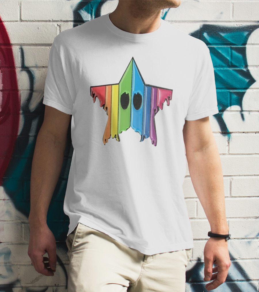 Dripping Rainbow Star Simpleflips Store T-Shirt