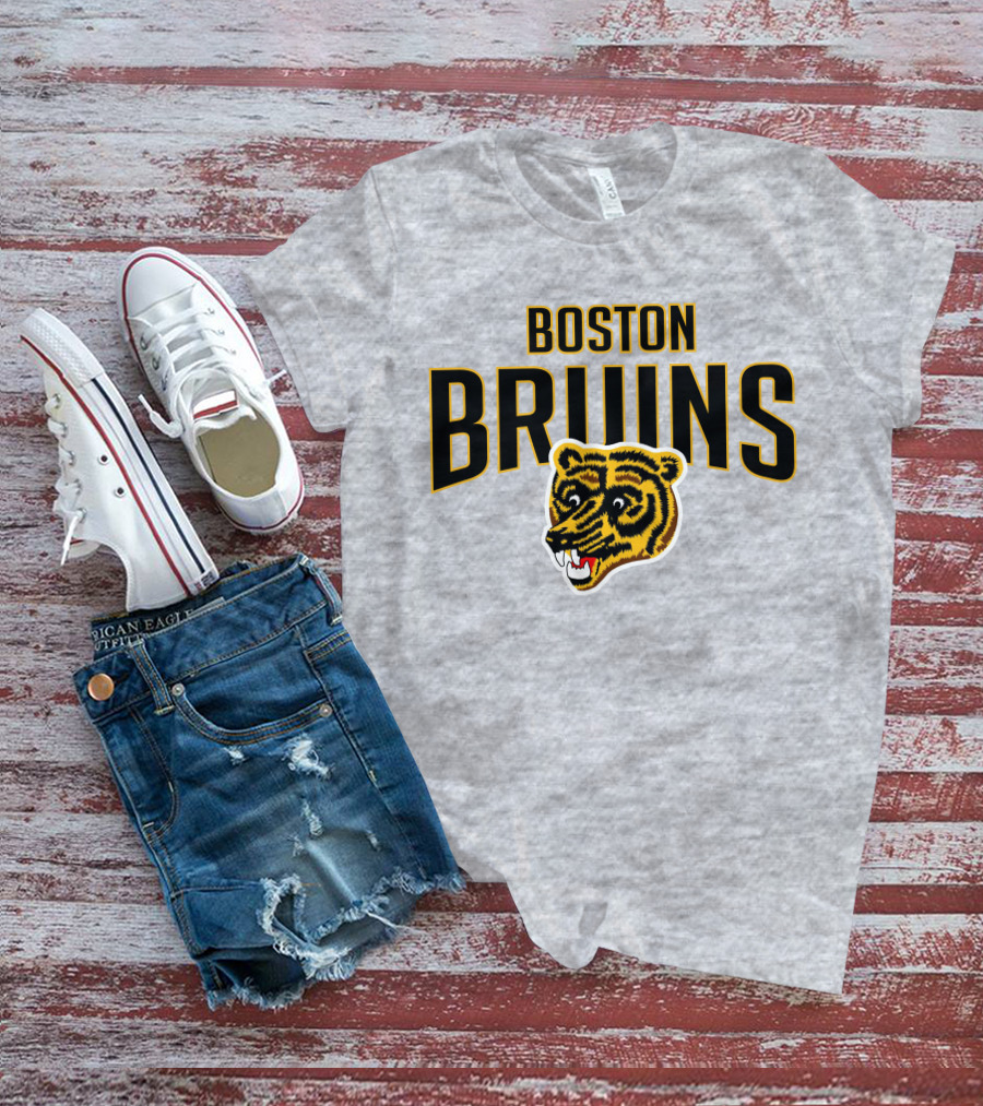 Boston Bruins Classic Vintage Logo Longsleeve T-Shirt