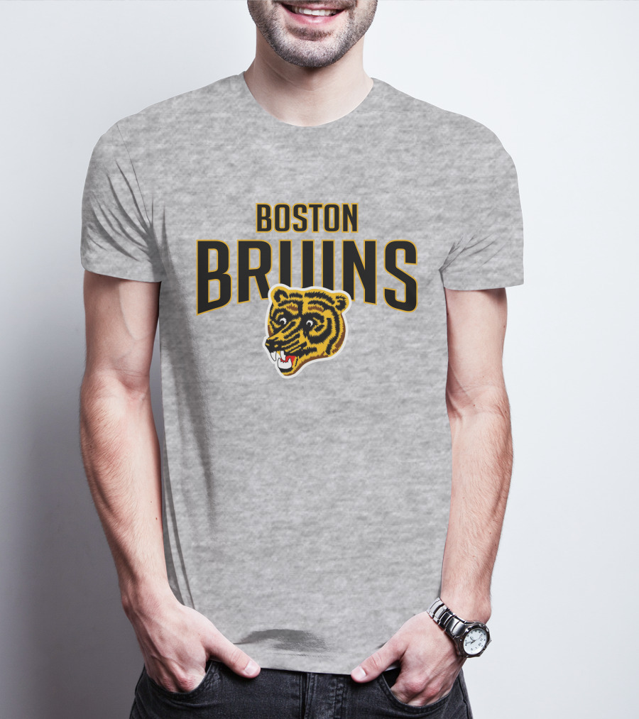 Boston Bruins Classic Vintage Logo Longsleeve T-Shirt