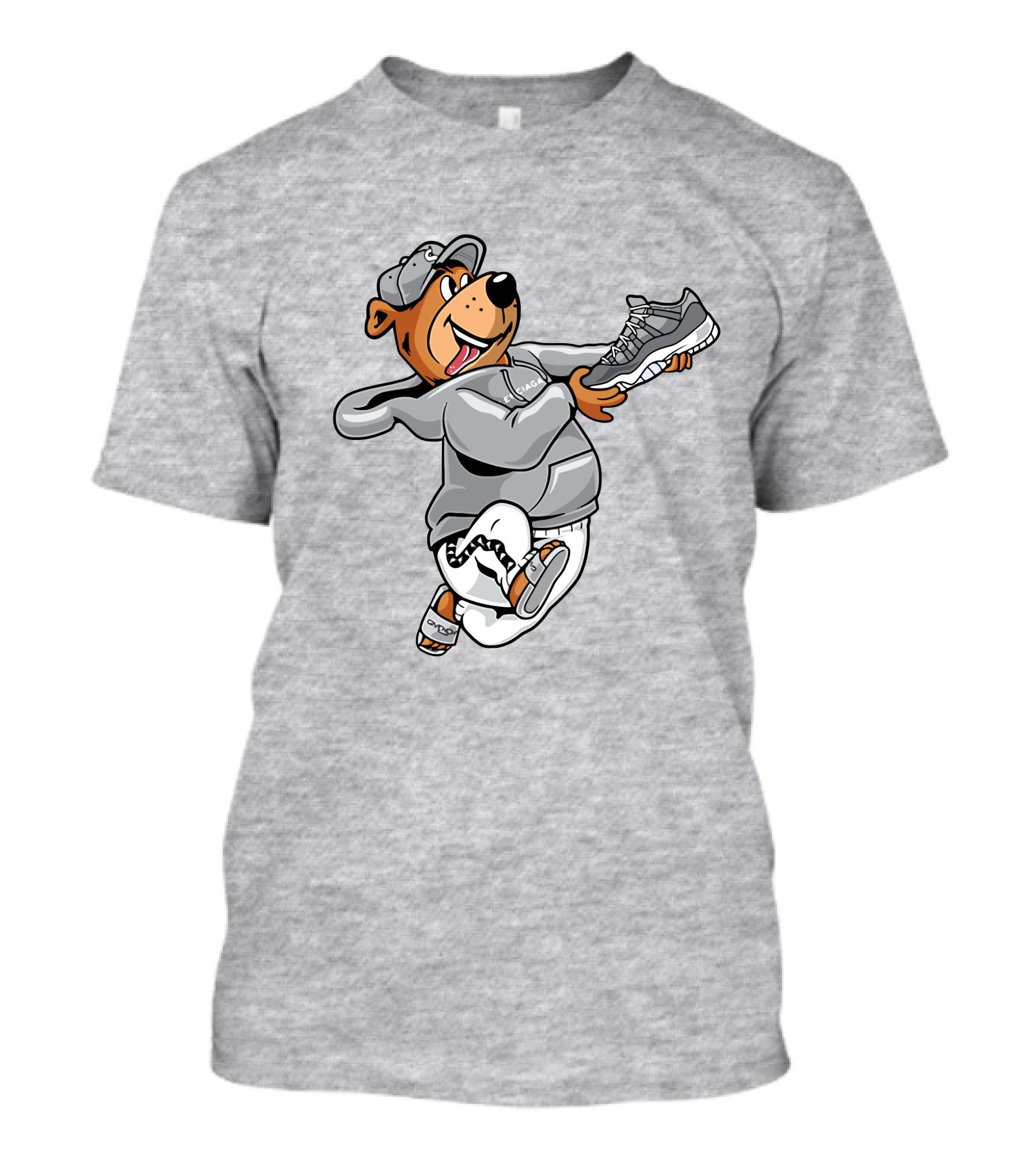 Cool Grey 11s Bear With Sneakers T-Shirt