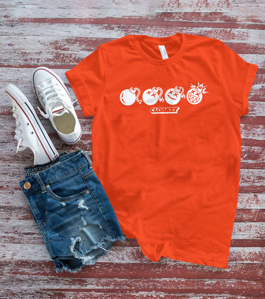 Cloakzy Bomb Icons Explosive Faces T-Shirt