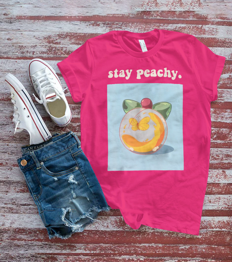 Stay Peachy Butterfly Peachy Squad Merch T-Shirt