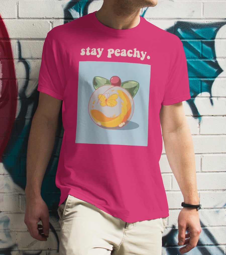 Stay Peachy Butterfly Peachy Squad Merch T-Shirt