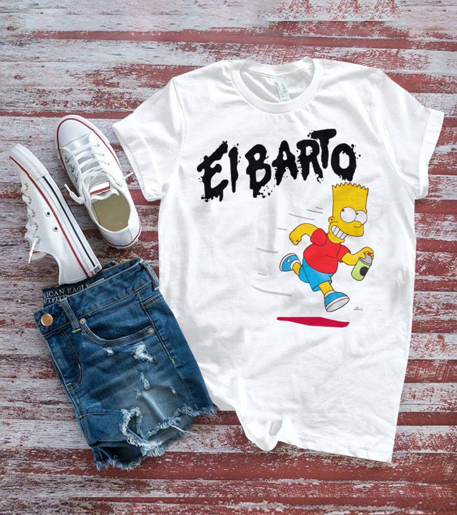 Vans Simpsons El Barto Bart Simpson Spray Can T-Shirt