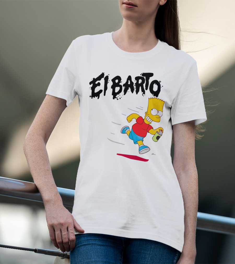 Vans Simpsons El Barto Bart Simpson Spray Can T-Shirt