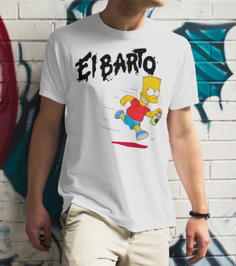 Vans Simpsons El Barto Bart Simpson Spray Can T-Shirt