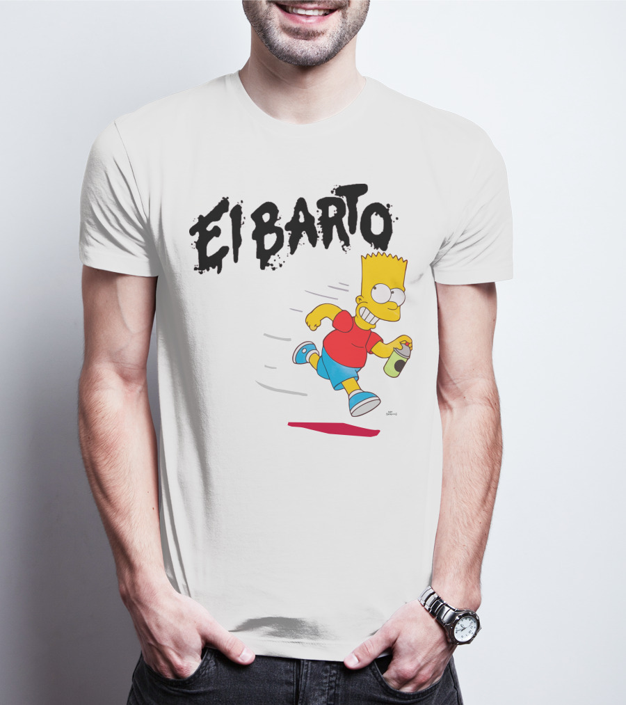 Vans Simpsons El Barto Bart Simpson Spray Can T-Shirt