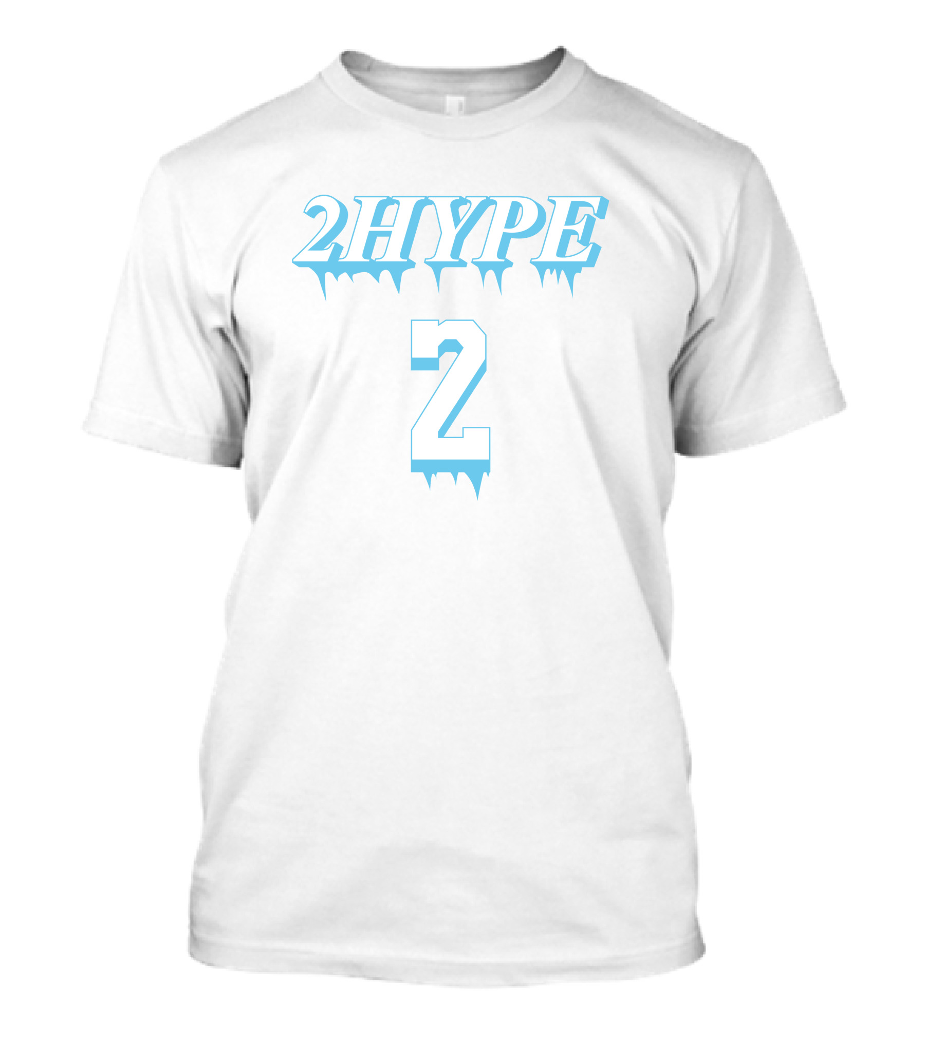 2Hype Ice Style Number 2 Dripping Text T-Shirt