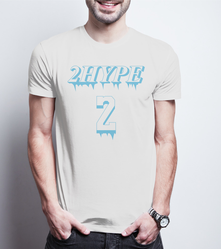 2Hype Ice Style Number 2 Dripping Text T-Shirt