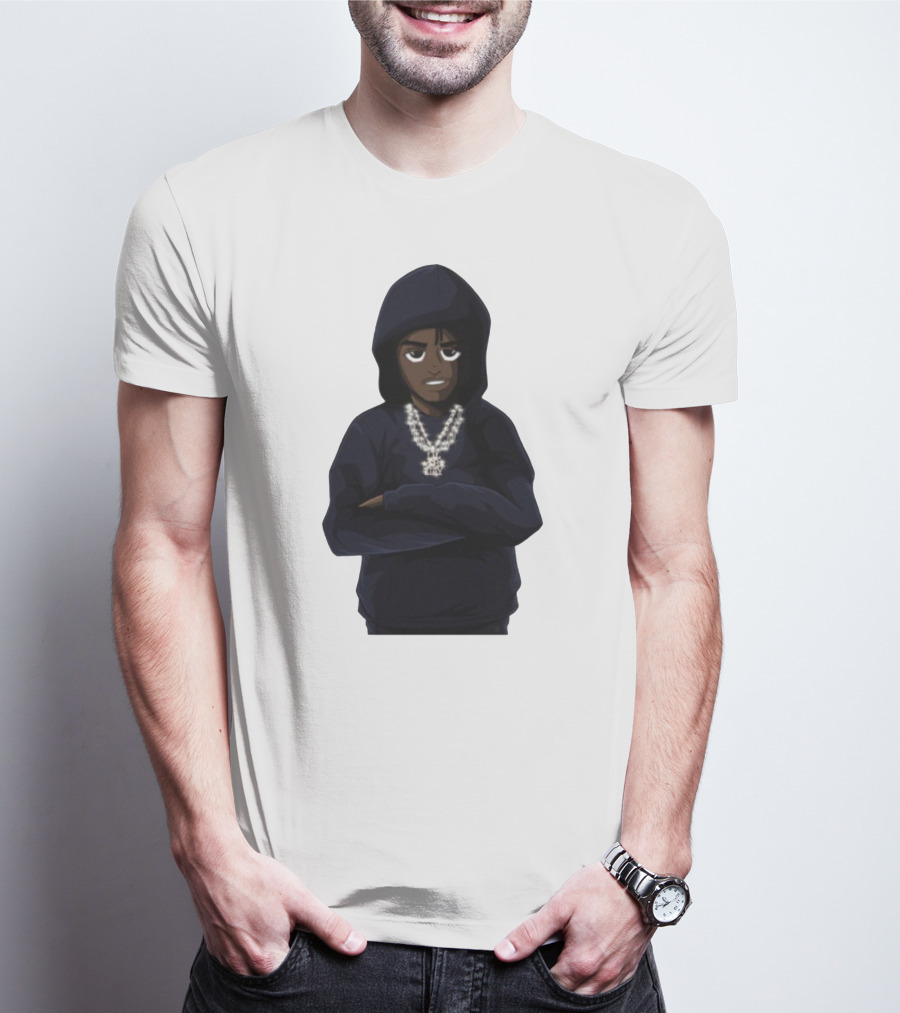 Lil Tjay Merch Hoodie Character With Chains T-Shirt