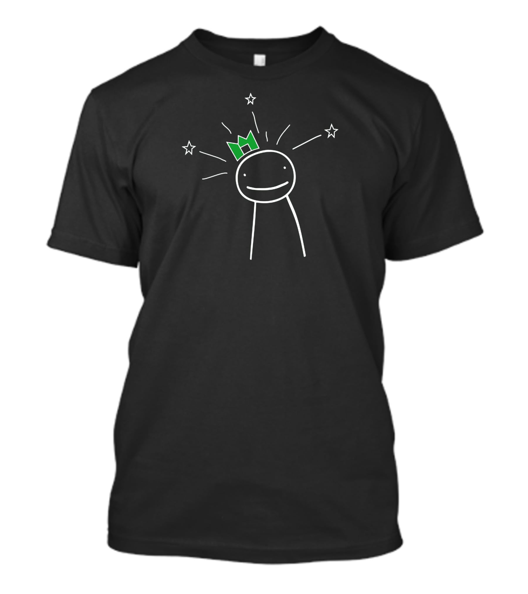 Dream Crown Stick Figure With Stars T-Shirt