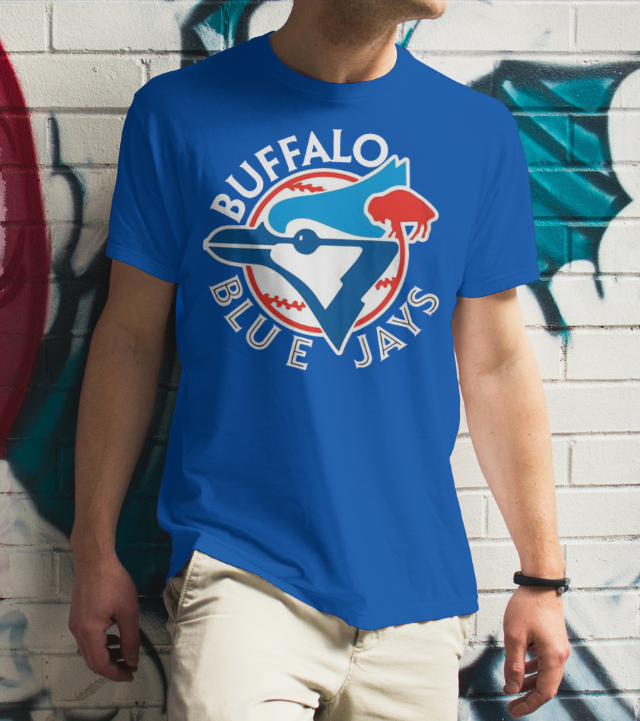 Buffalo Blue Jays Vintage Baseball Logo Fusion T-Shirt